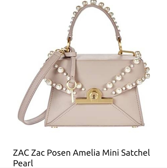 Zac Posen Handbags - Zac Zac Posen Amelia Mini Satchelbwith Faux Pearl